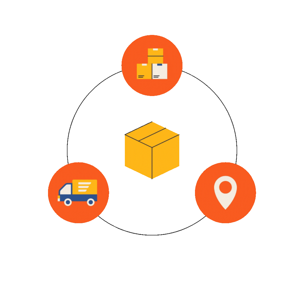 Courier Management Illustration